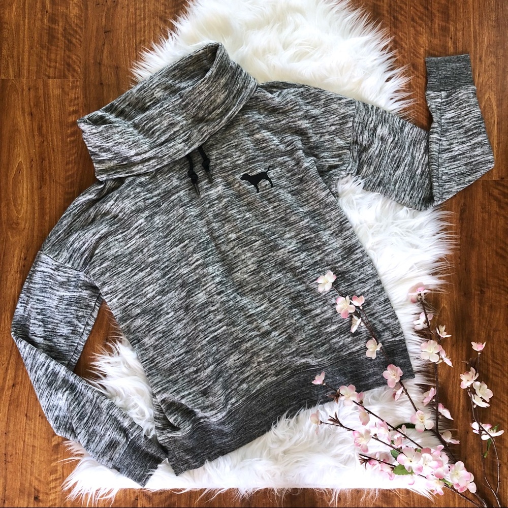 🚫SOLD🚫 VS PINK Neck Wrap Pullover